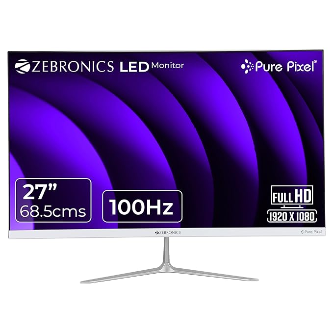 ZEBRONICS 27” (68.5 cm) Bezel-Less