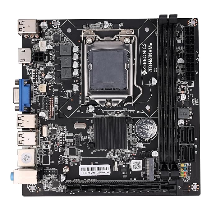 ZEBRONICS H61-NVMe Micro-ATX Motherboard